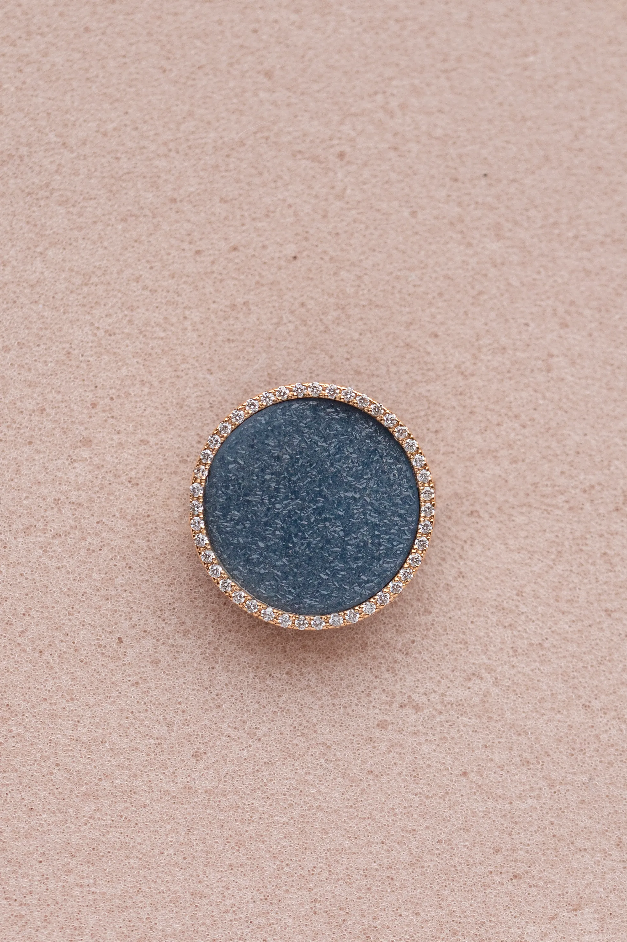 CARO ring, Navy sold by Karolin Van Loon Womens