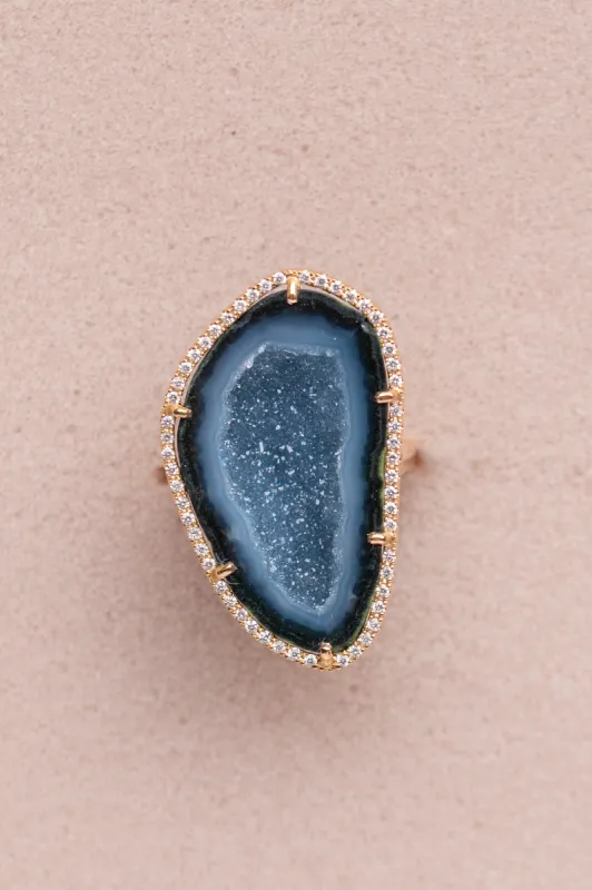 ROCKY ring, Powder Blue sold by Karolin Van Loon Womens