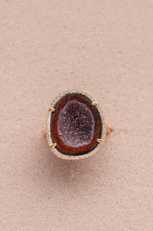 ROCKY ring, garnet sold by Karolin Van Loon Womens