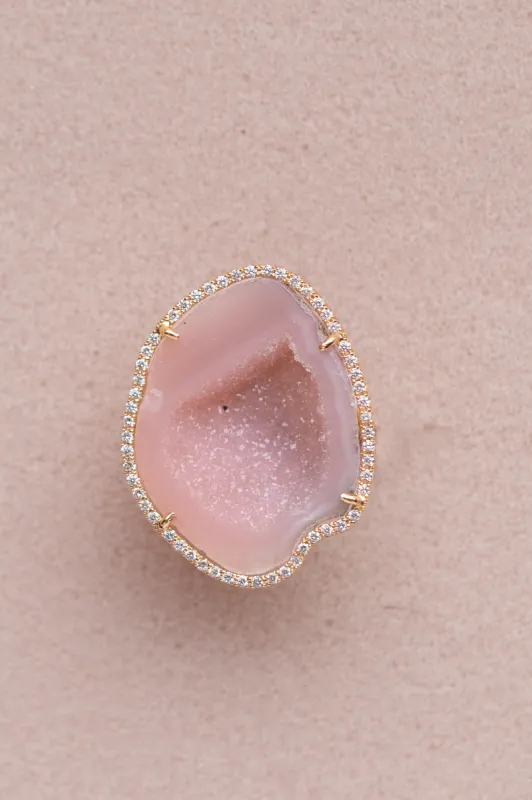 ROCKY ring, pink sold by Karolin Van Loon Womens