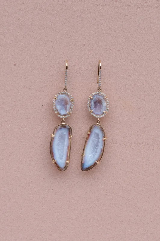 OLIVINA earrings, pink sold by Karolin Van Loon Womens