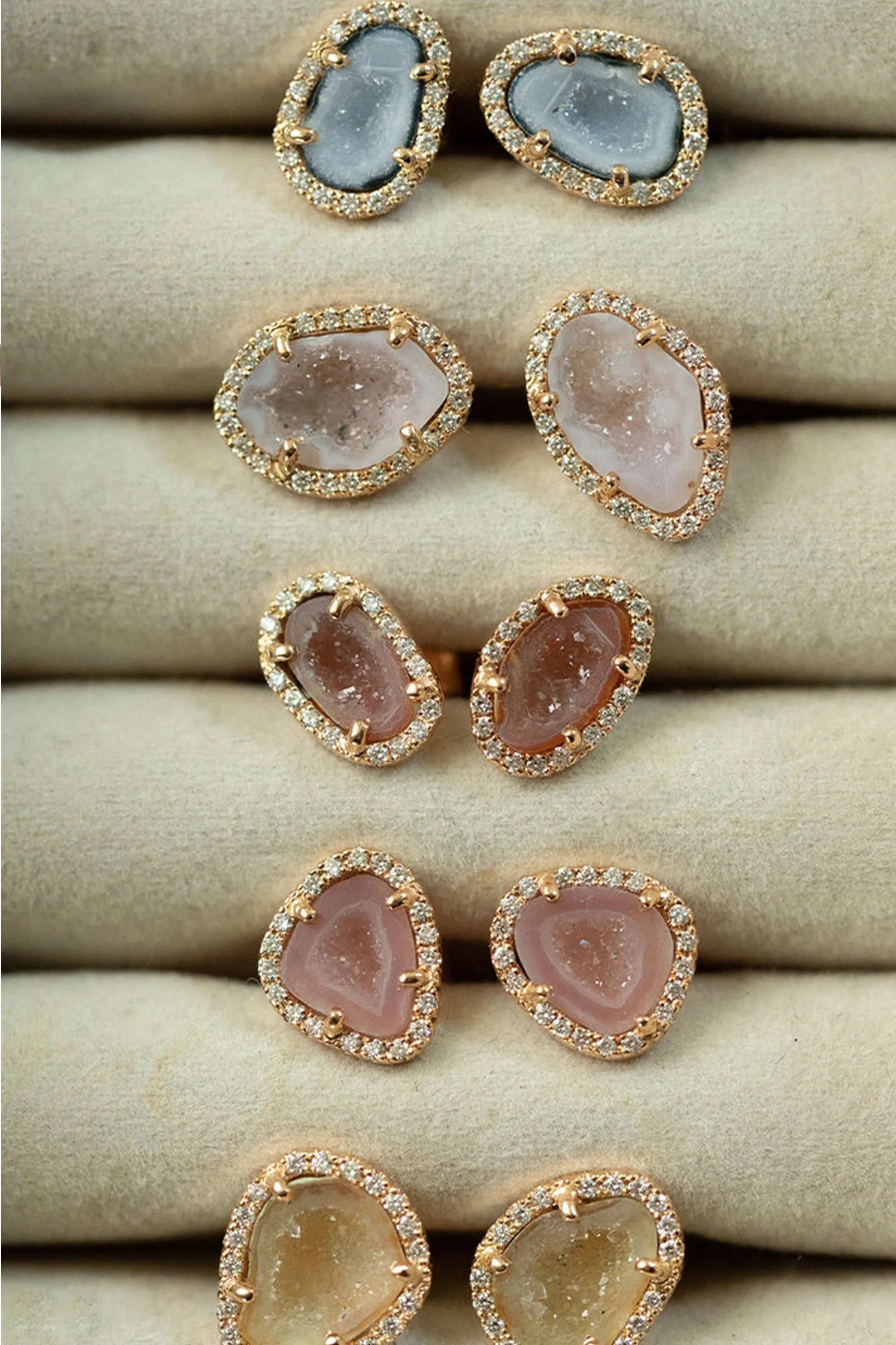 APRIL studs, pink sold by Karolin Van Loon Womens product image thumbnail 2