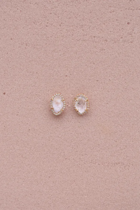 APRIL studs, pink sold by Karolin Van Loon Womens