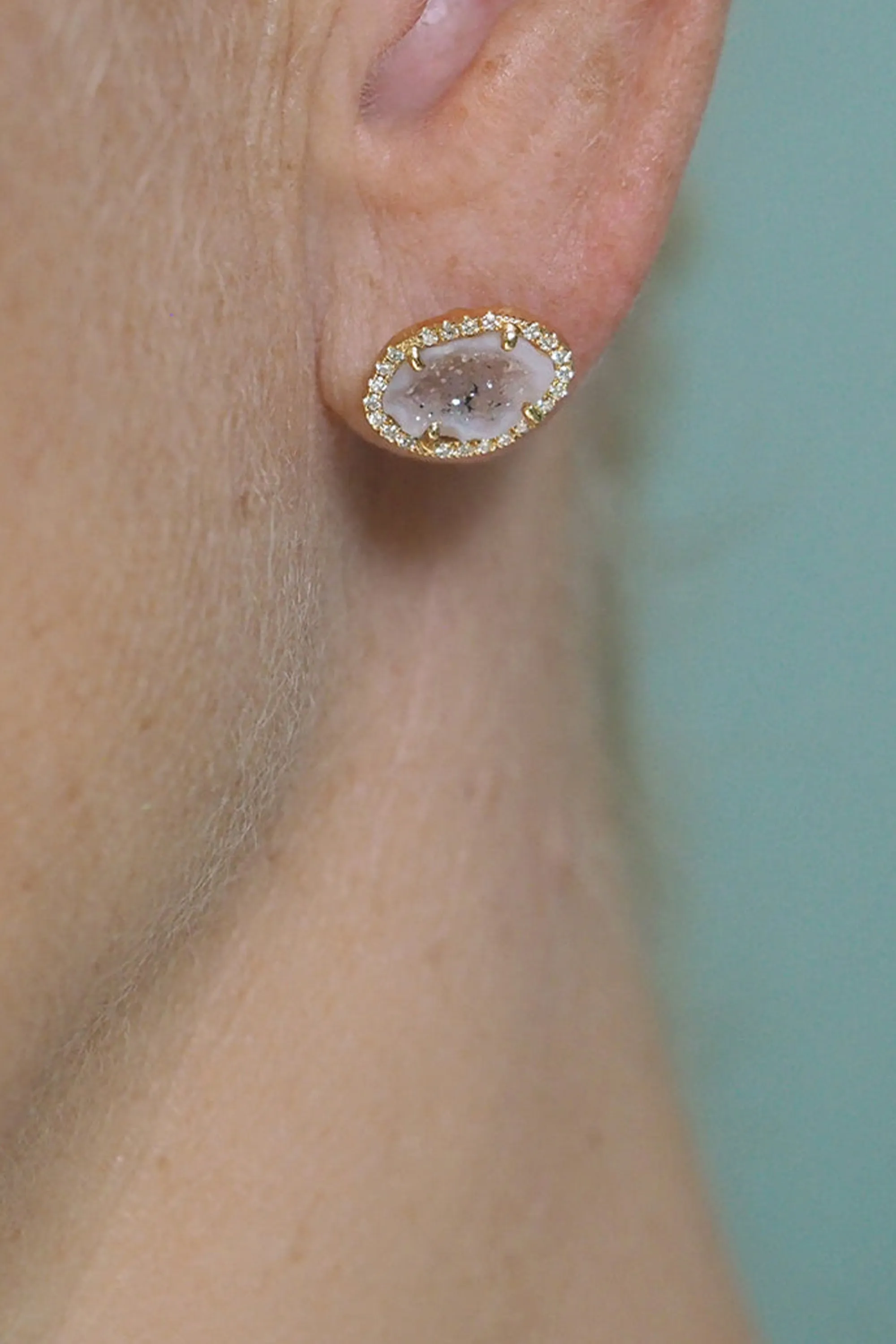 APRIL studs, pink sold by Karolin Van Loon Womens product image thumbnail 3