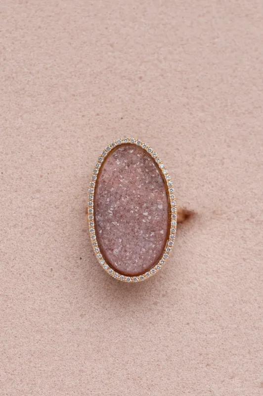CALCIET ring, pink sold by Karolin Van Loon Womens