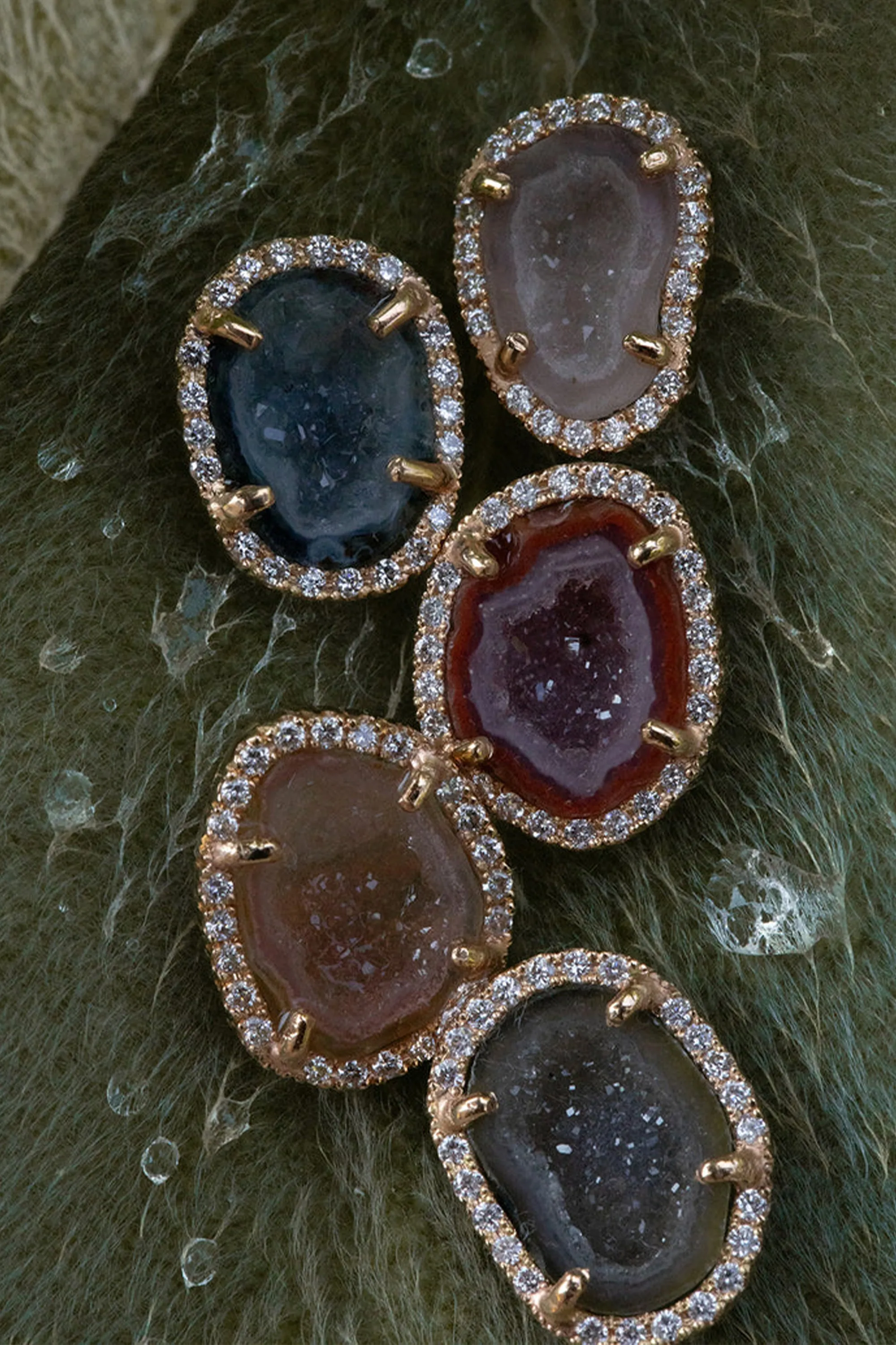 APRIL studs, orange sold by Karolin Van Loon Womens product image thumbnail 3