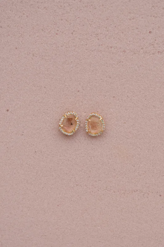APRIL studs, orange sold by Karolin Van Loon Womens