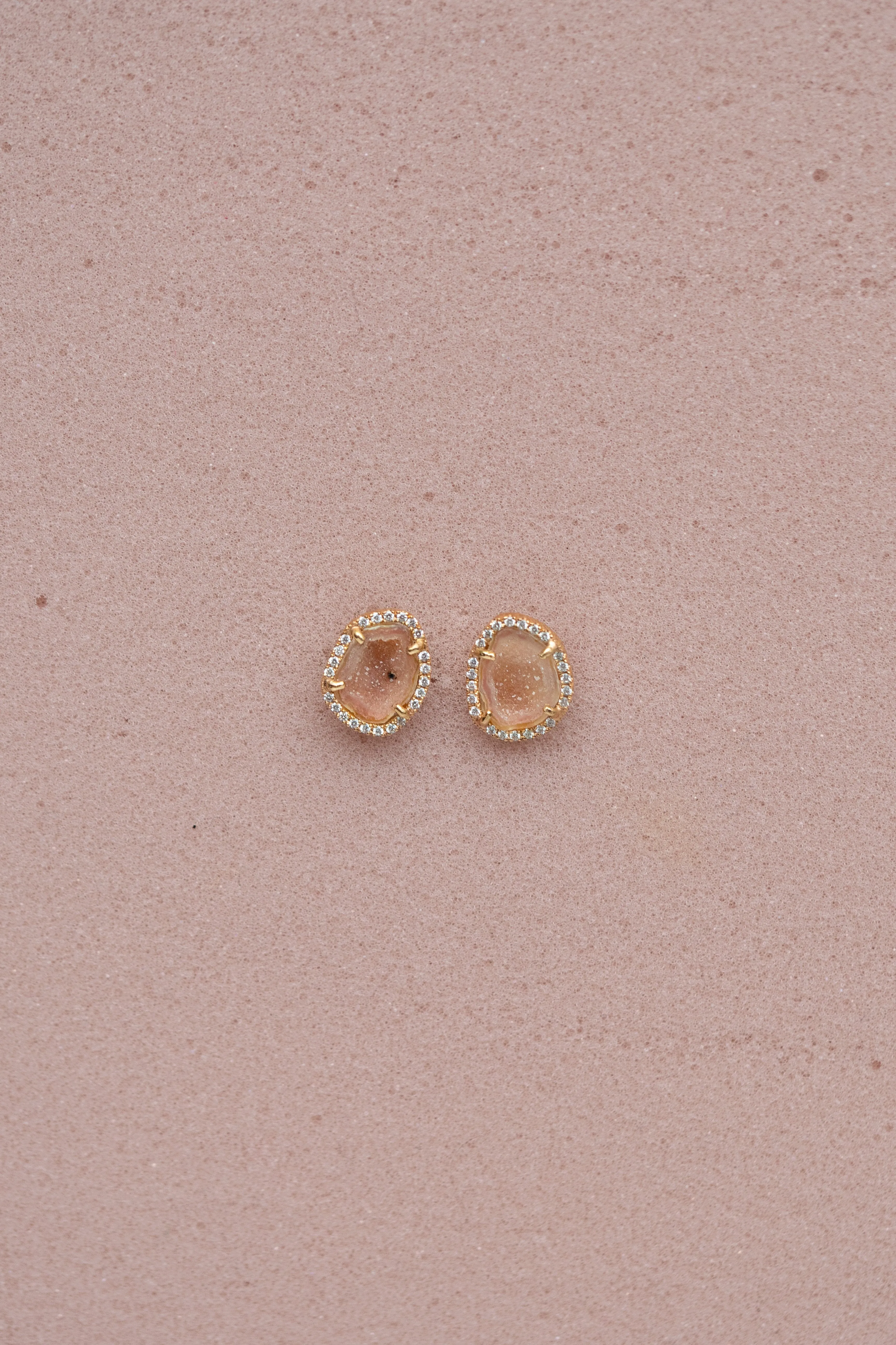 APRIL studs, orange sold by Karolin Van Loon Womens