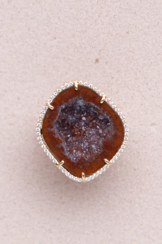 ROCKY ring, bordeaux sold by Karolin Van Loon Womens
