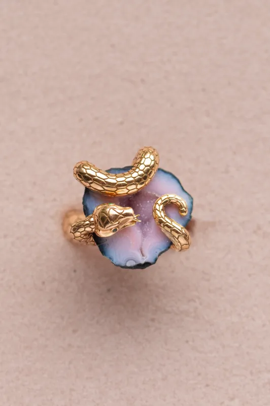 ODESSA ring, pink sold by Karolin Van Loon Womens