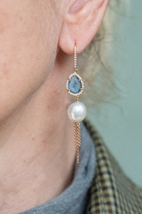 OLIVINA earrings, blue sold by Karolin Van Loon Womens product image thumbnail 3