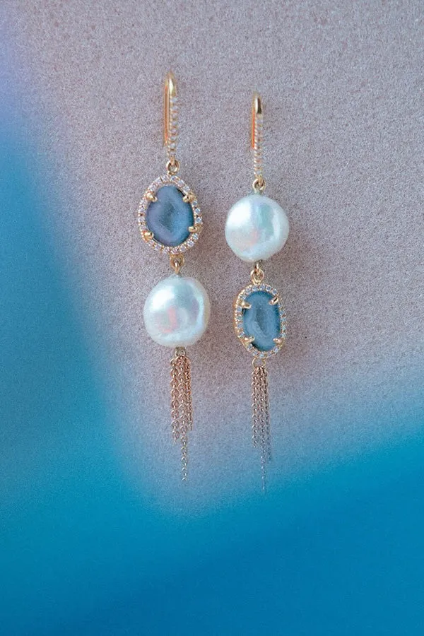 OLIVINA earrings, blue sold by Karolin Van Loon Womens product image thumbnail 2