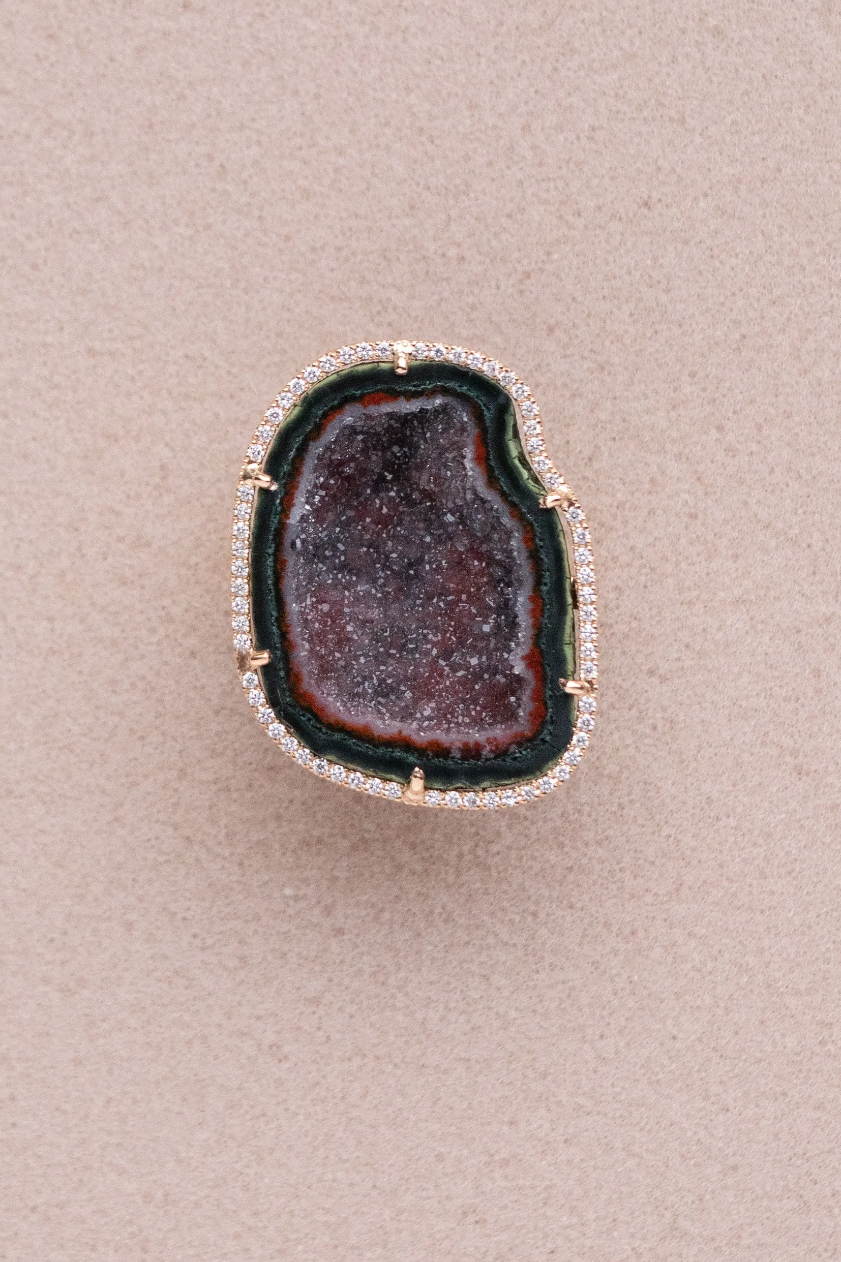 ROCKY ring, maroon sold by Karolin Van Loon Womens