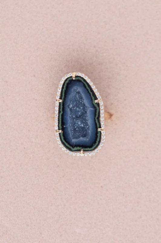 ROCKY ring, ocean sold by Karolin Van Loon Womens