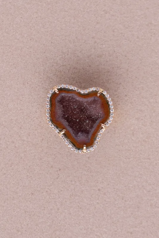 ROCKY ring, Amber Rouge sold by Karolin Van Loon Womens