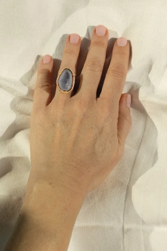 ROCKY ring, Plum sold by Karolin Van Loon Womens
