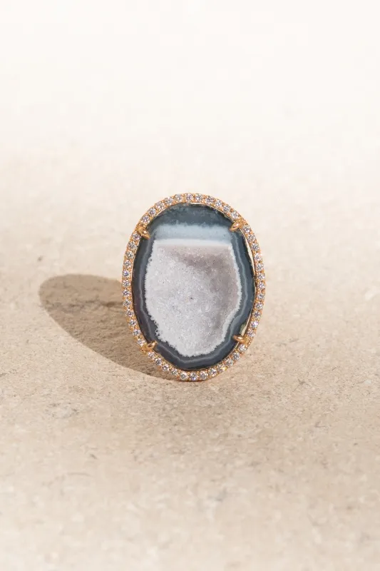 ROCKY ring, skyblue sold by Karolin Van Loon Womens