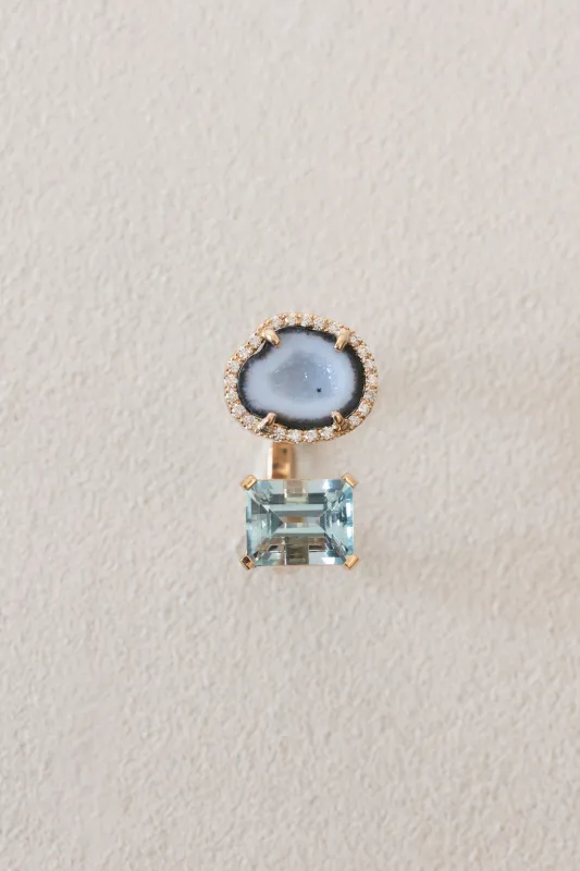 Rio ring, blue sold by Karolin Van Loon Womens