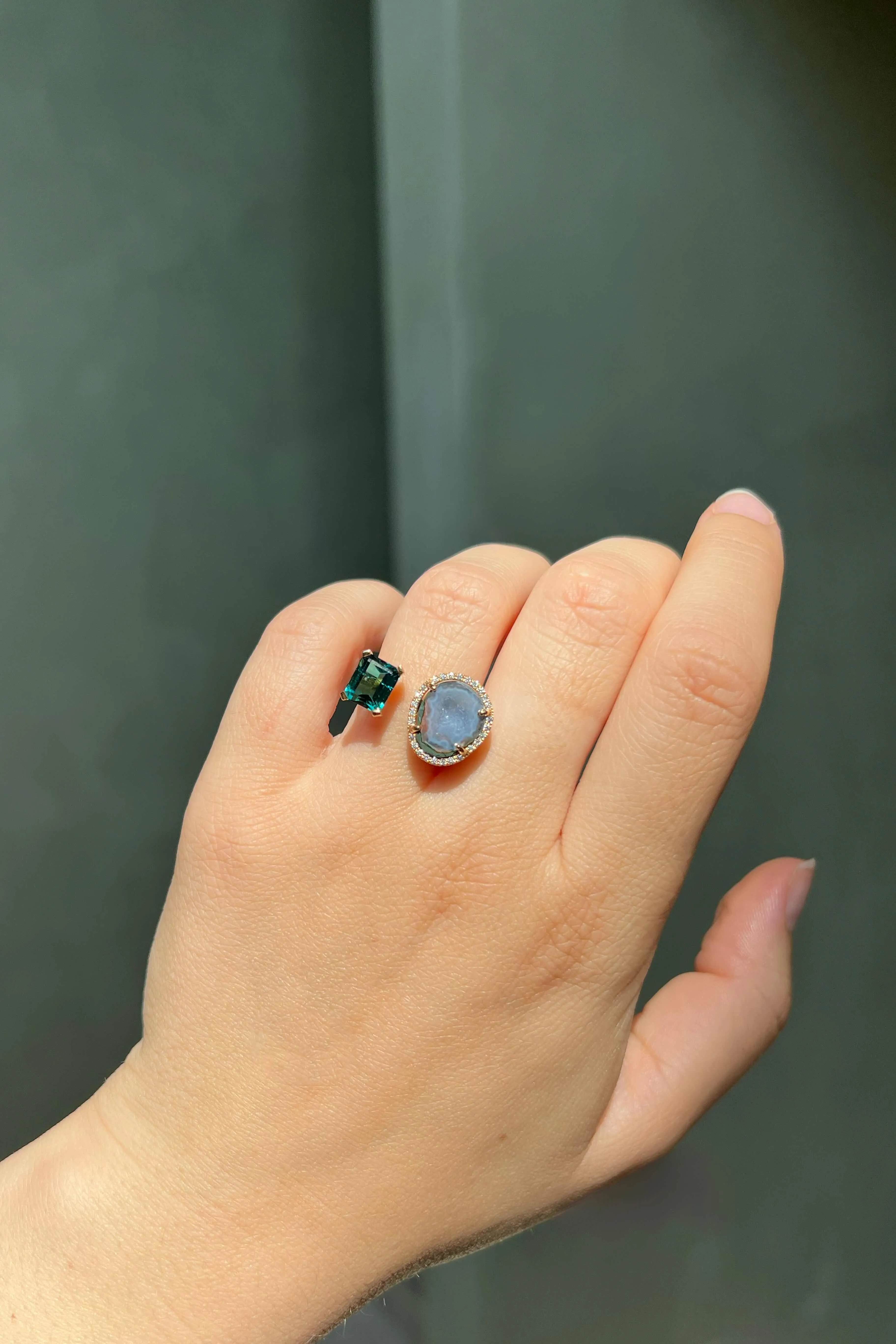 Rio ring, blue green sold by Karolin Van Loon Womens product image thumbnail 3