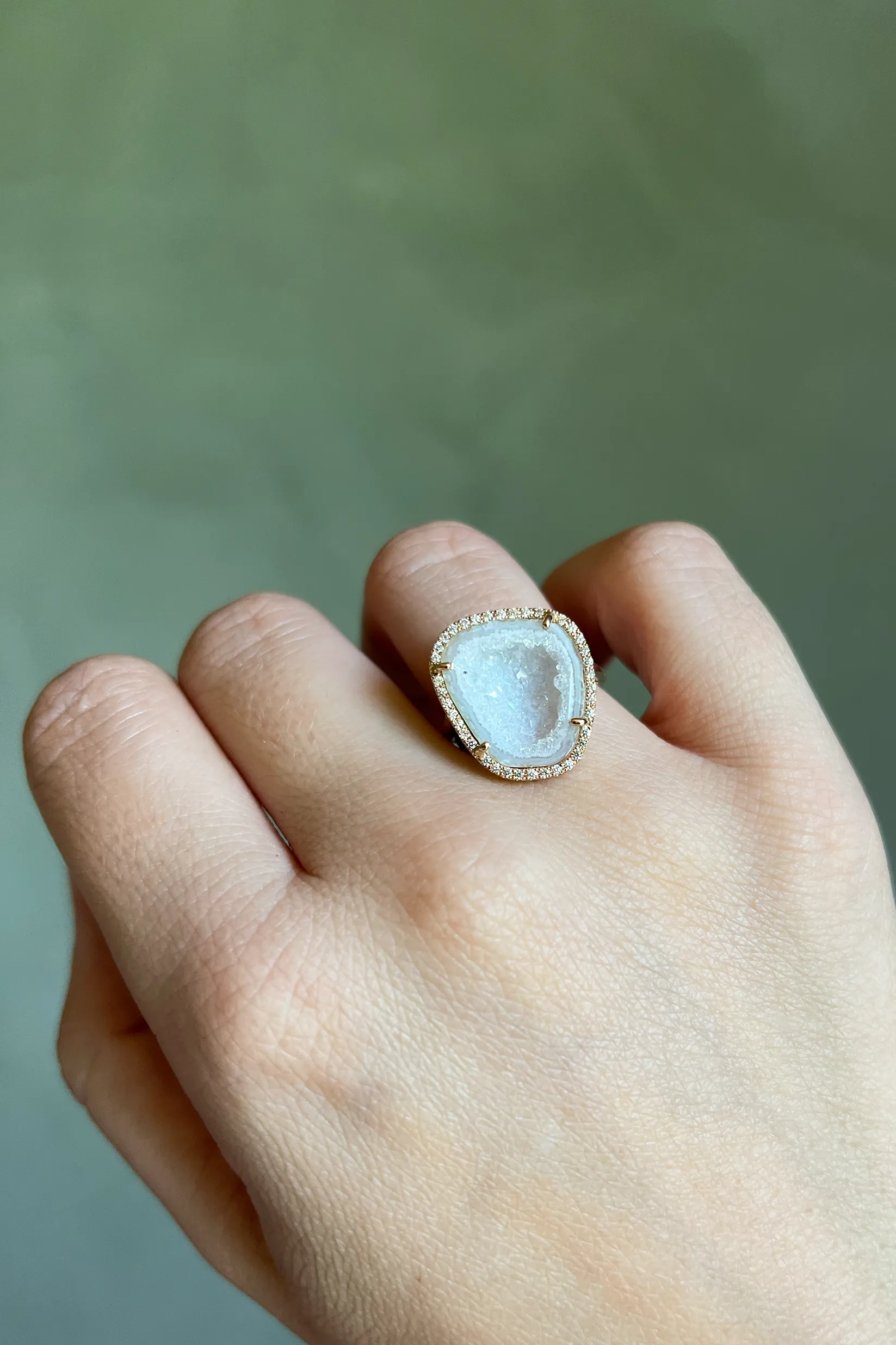 ROCKY ring, white sold by Karolin Van Loon Womens product image thumbnail 2