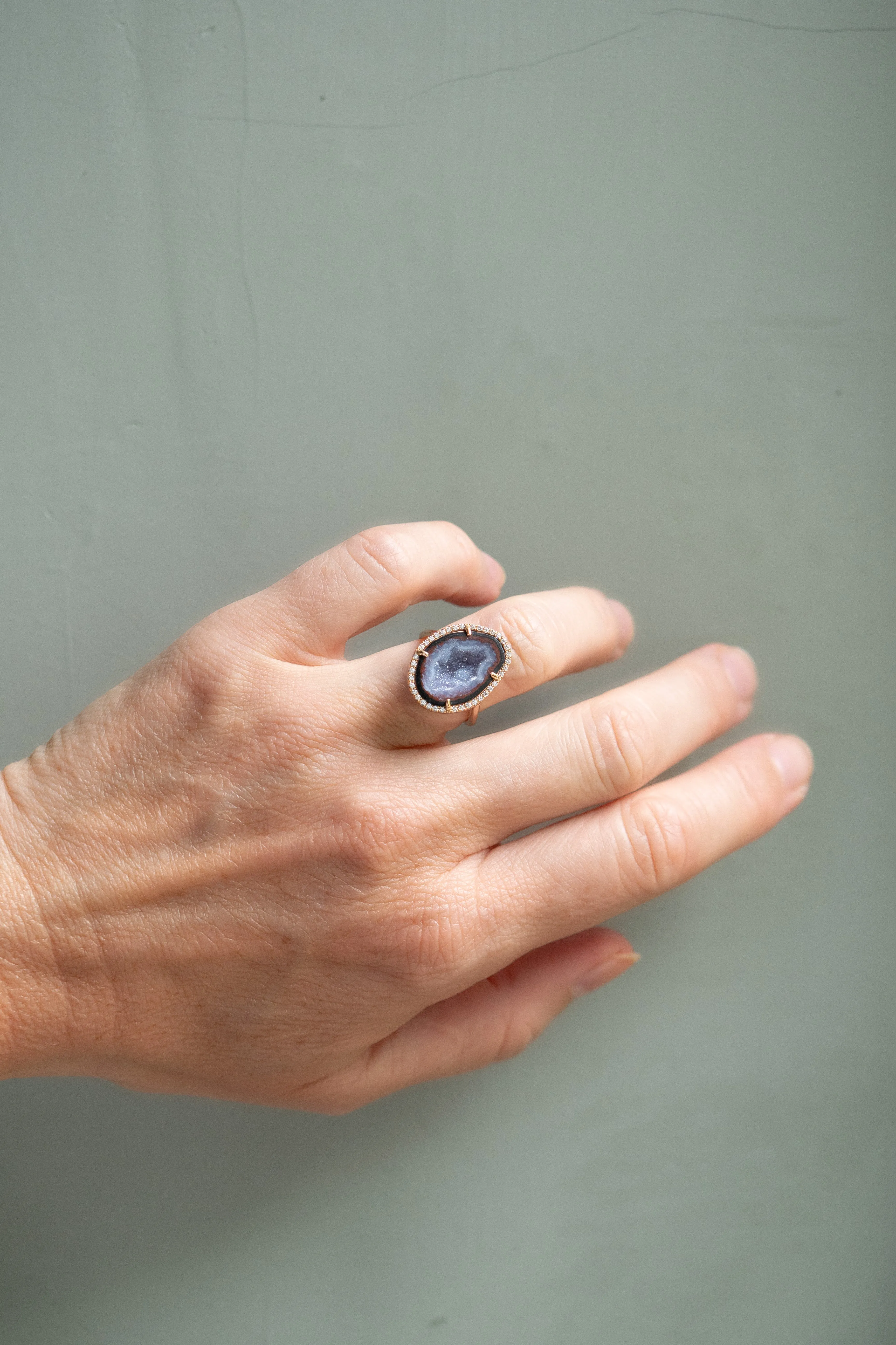 ROCKY ring, red/blue sold by Karolin Van Loon Womens product image thumbnail 2