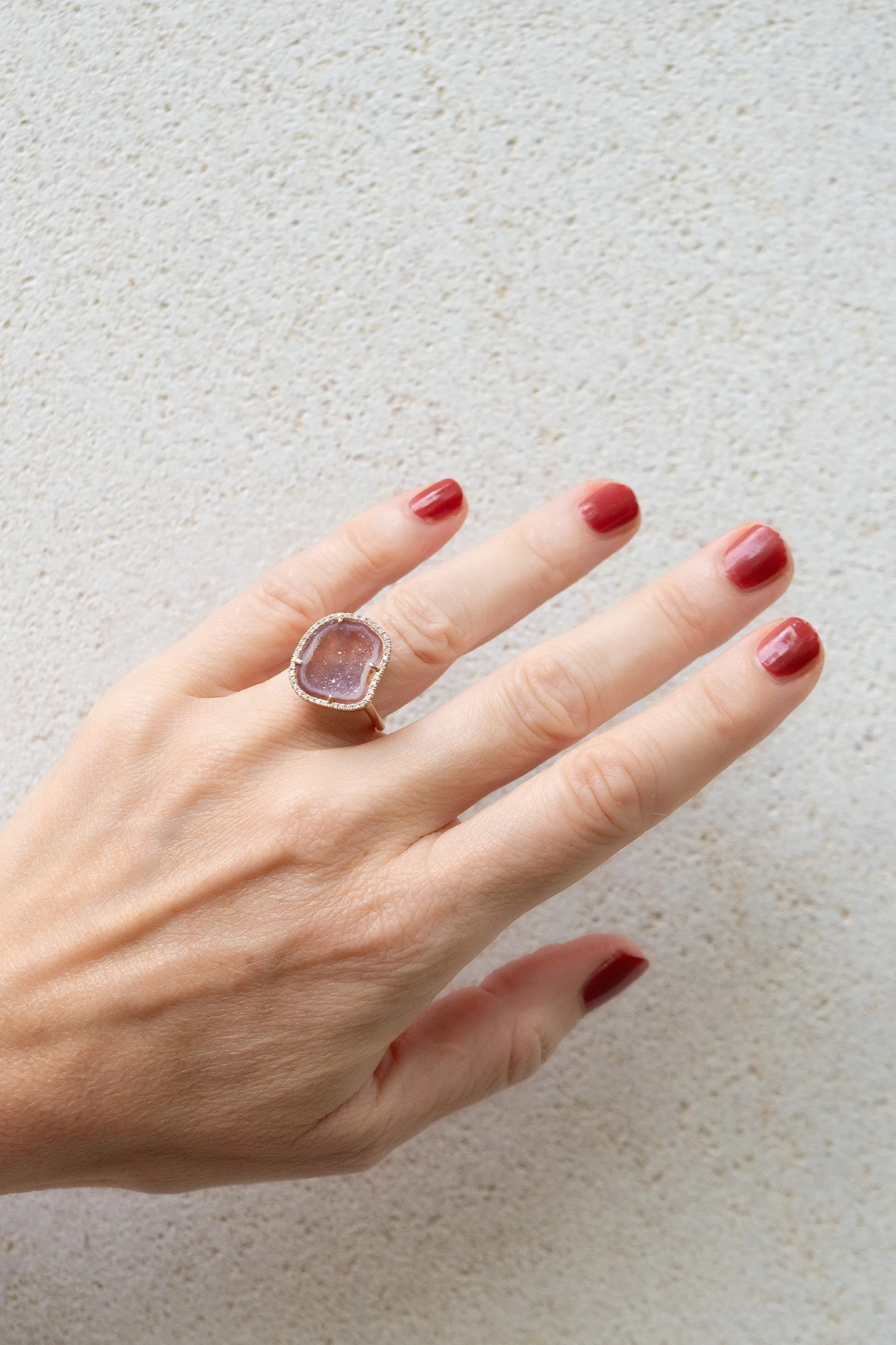 ROCKY ring, Burgundy sold by Karolin Van Loon Womens product image thumbnail 2