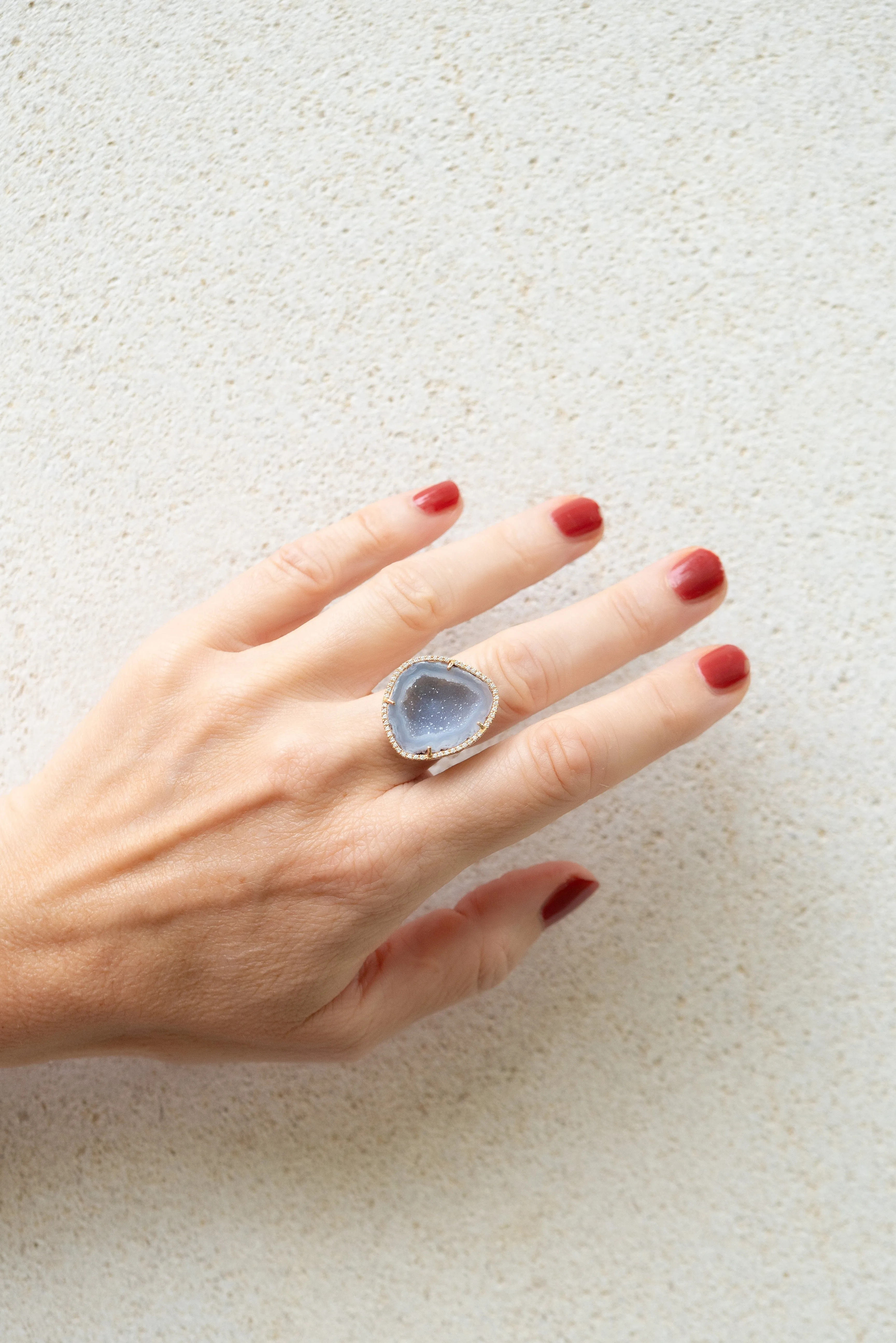 ROCKY ring, blue grey sold by Karolin Van Loon Womens product image thumbnail 2