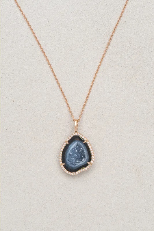 LOUISE pendant, black/blue sold by Karolin Van Loon Womens