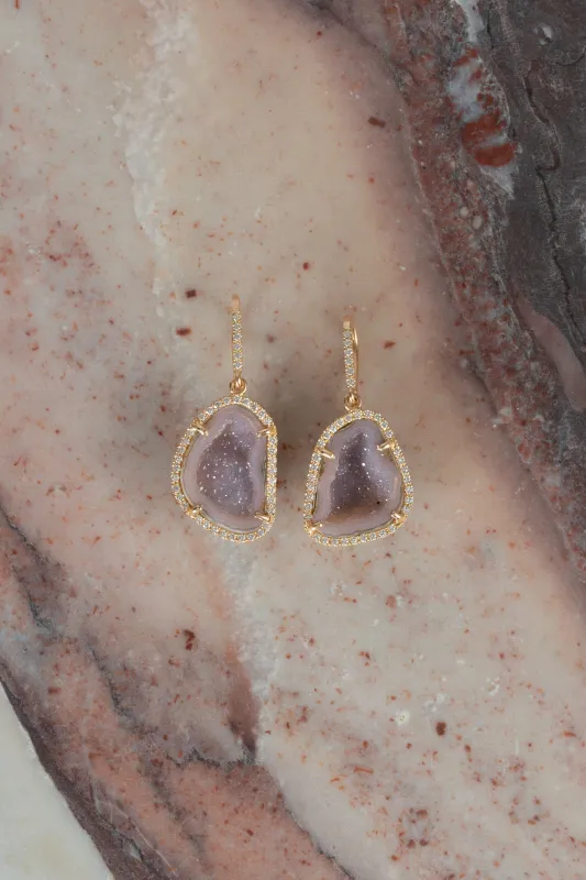 ALISON earrings, aubergine sold by Karolin Van Loon Womens