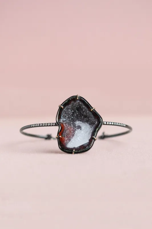 ROMY bracelet, black/white/red sold by Karolin Van Loon Womens