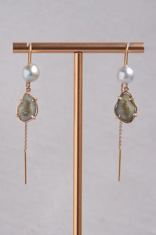 Manou earrings, green turquoise sold by Karolin Van Loon Womens