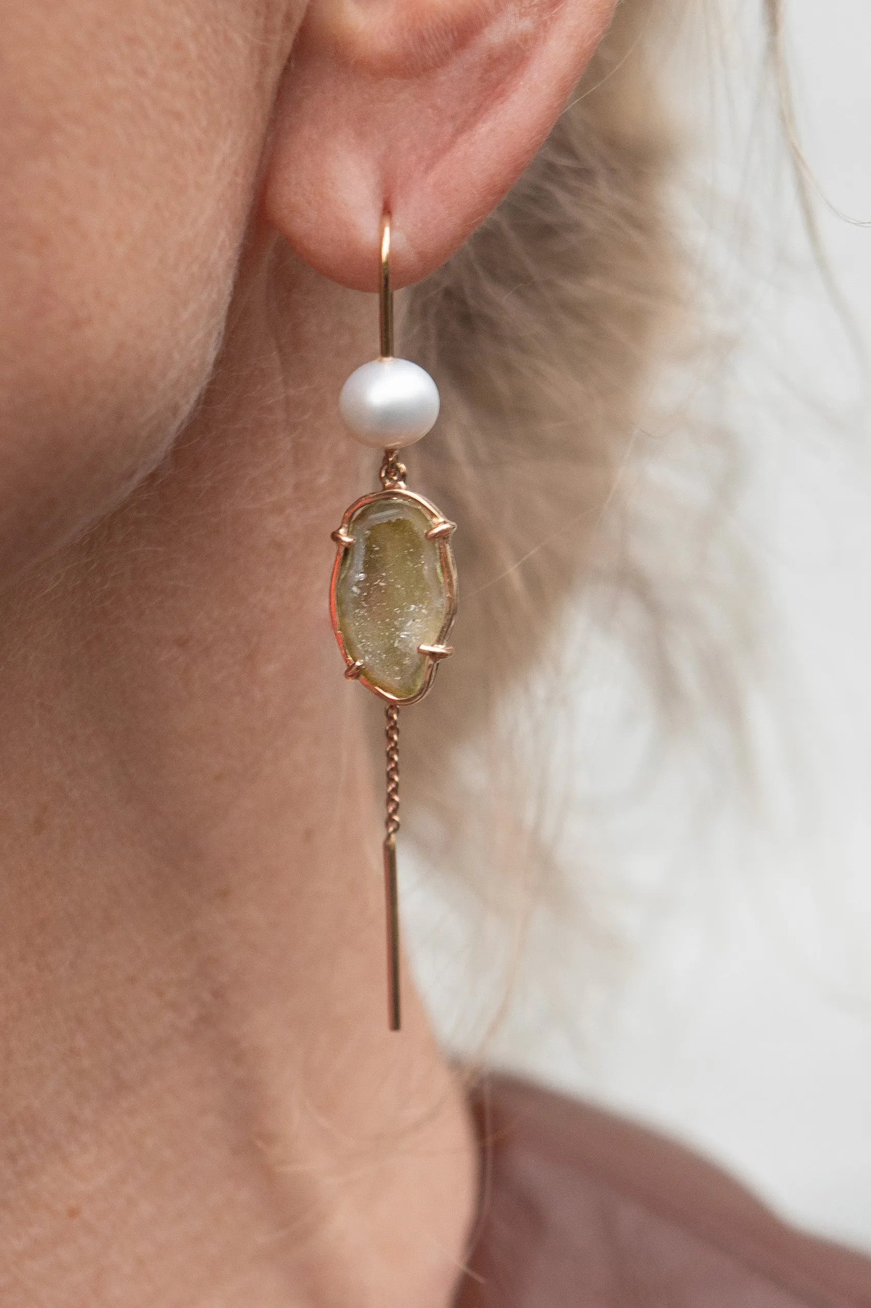 Manou earrings, green sold by Karolin Van Loon Womens product image thumbnail 2