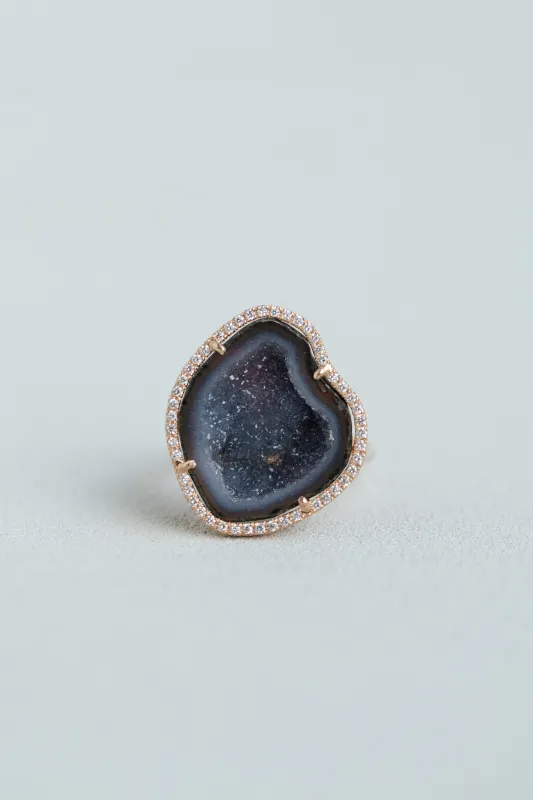 ROCKY ring, grey sold by Karolin Van Loon Womens