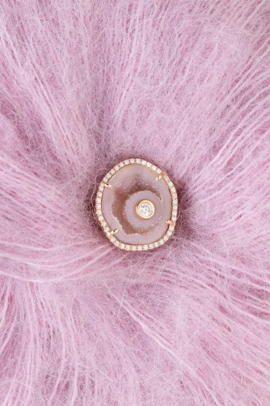 ROCKY ring, pink sold by Karolin Van Loon Womens