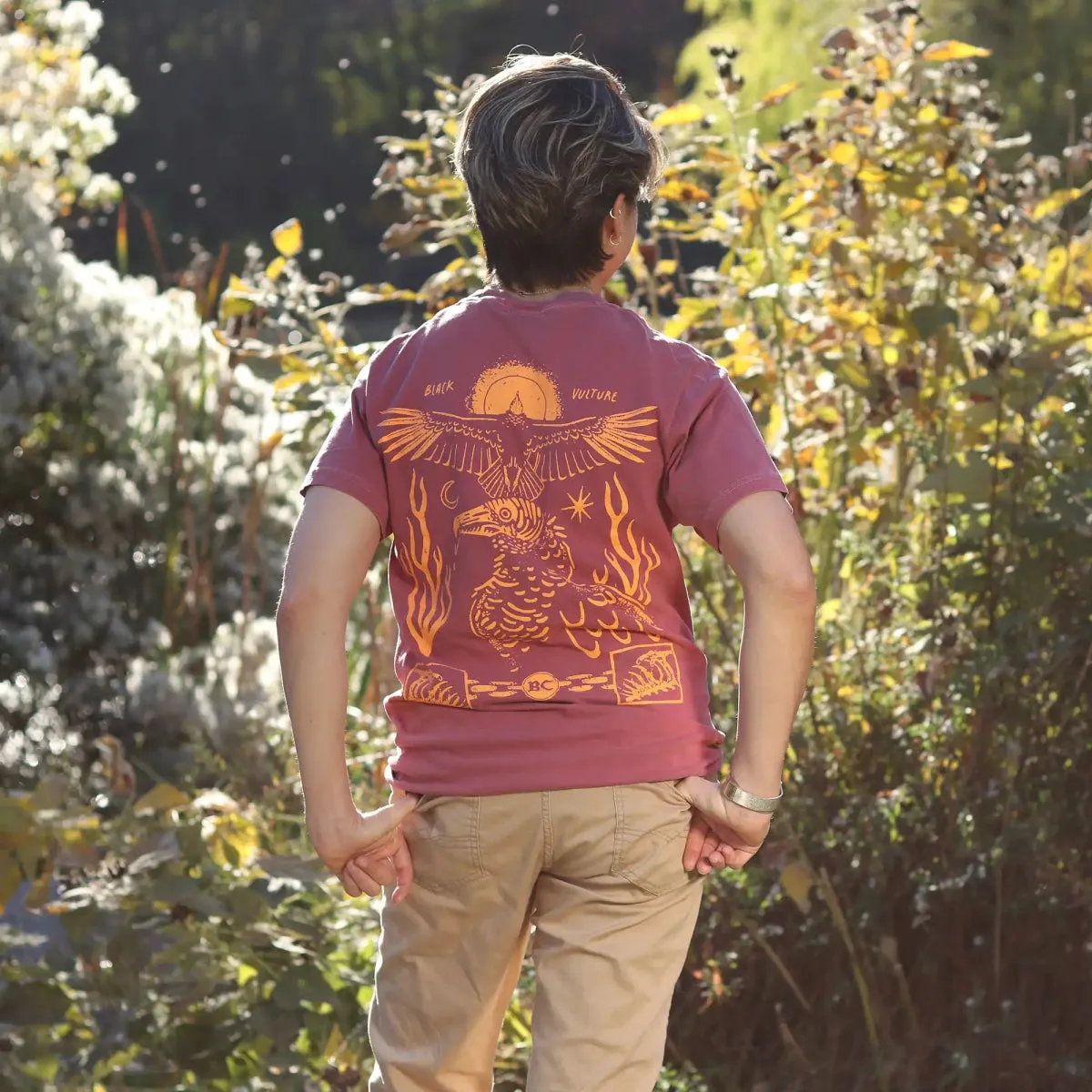 Black Vulture T-Shirt sold by Bird Collective product image thumbnail 4