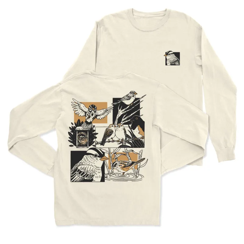 Sparrows Long Sleeve T-Shirt sold by Bird Collective