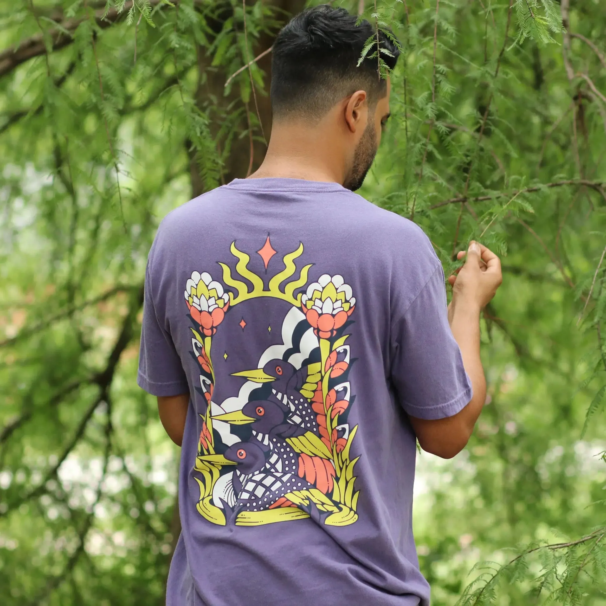 Cosmic Loons Tee sold by Bird Collective product image thumbnail 5