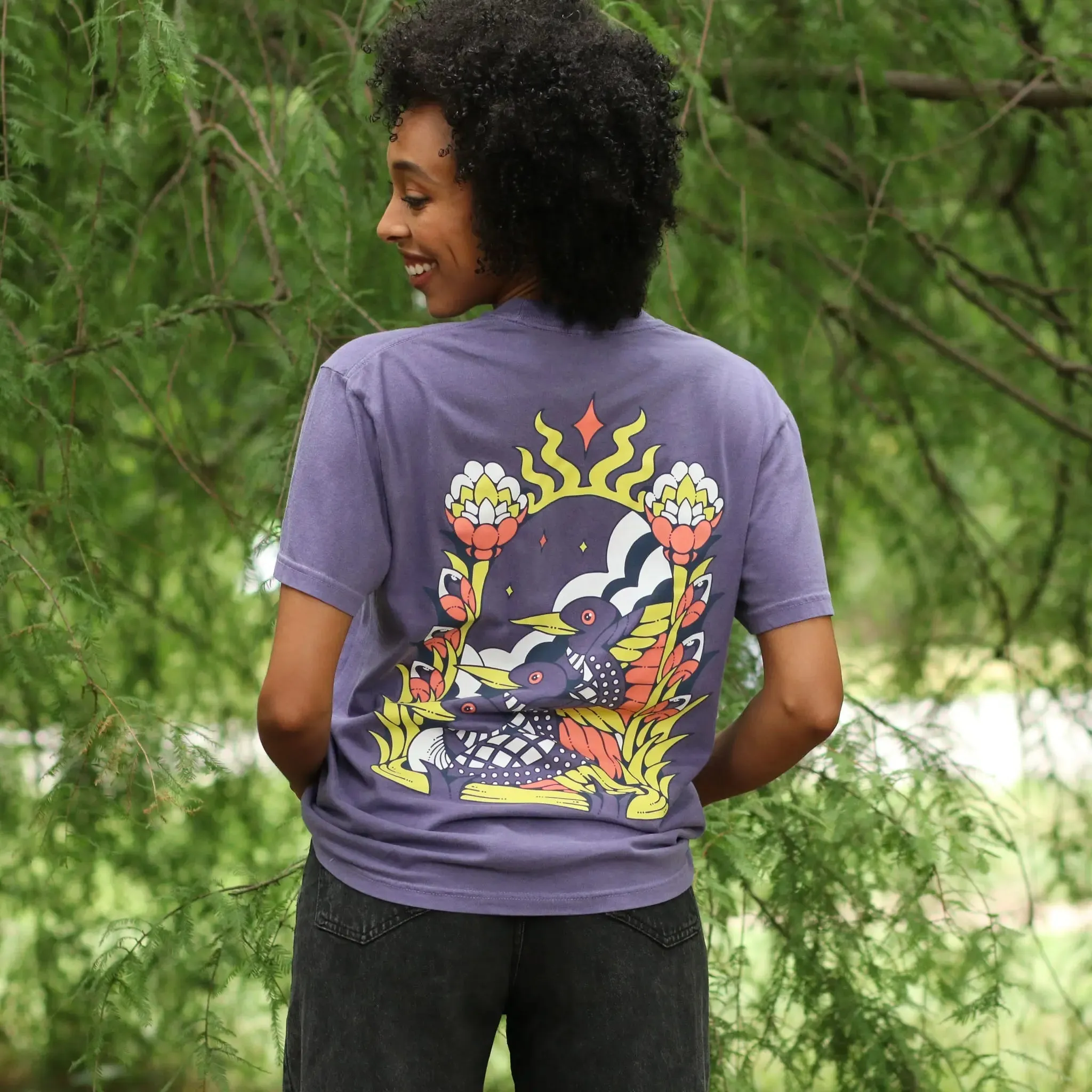Cosmic Loons Tee sold by Bird Collective product image thumbnail 3