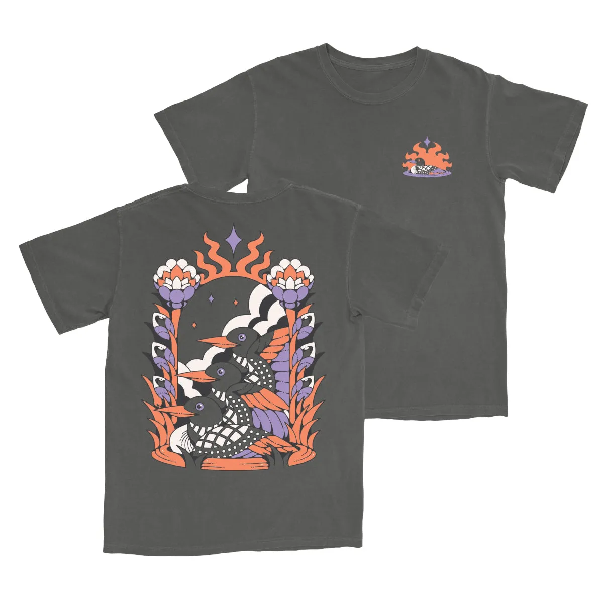 Cosmic Loons Tee sold by Bird Collective