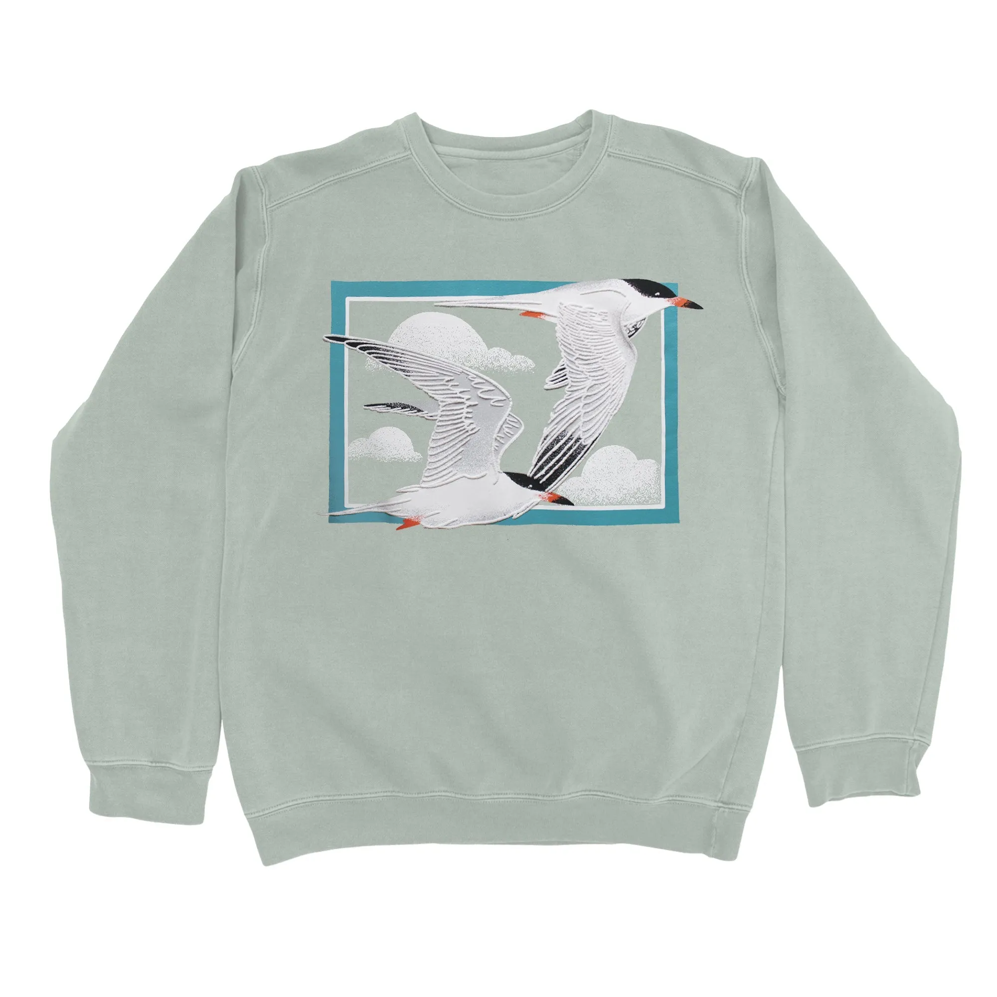 Tern Puff Print Heavyweight Sweatshirt sold by Bird Collective