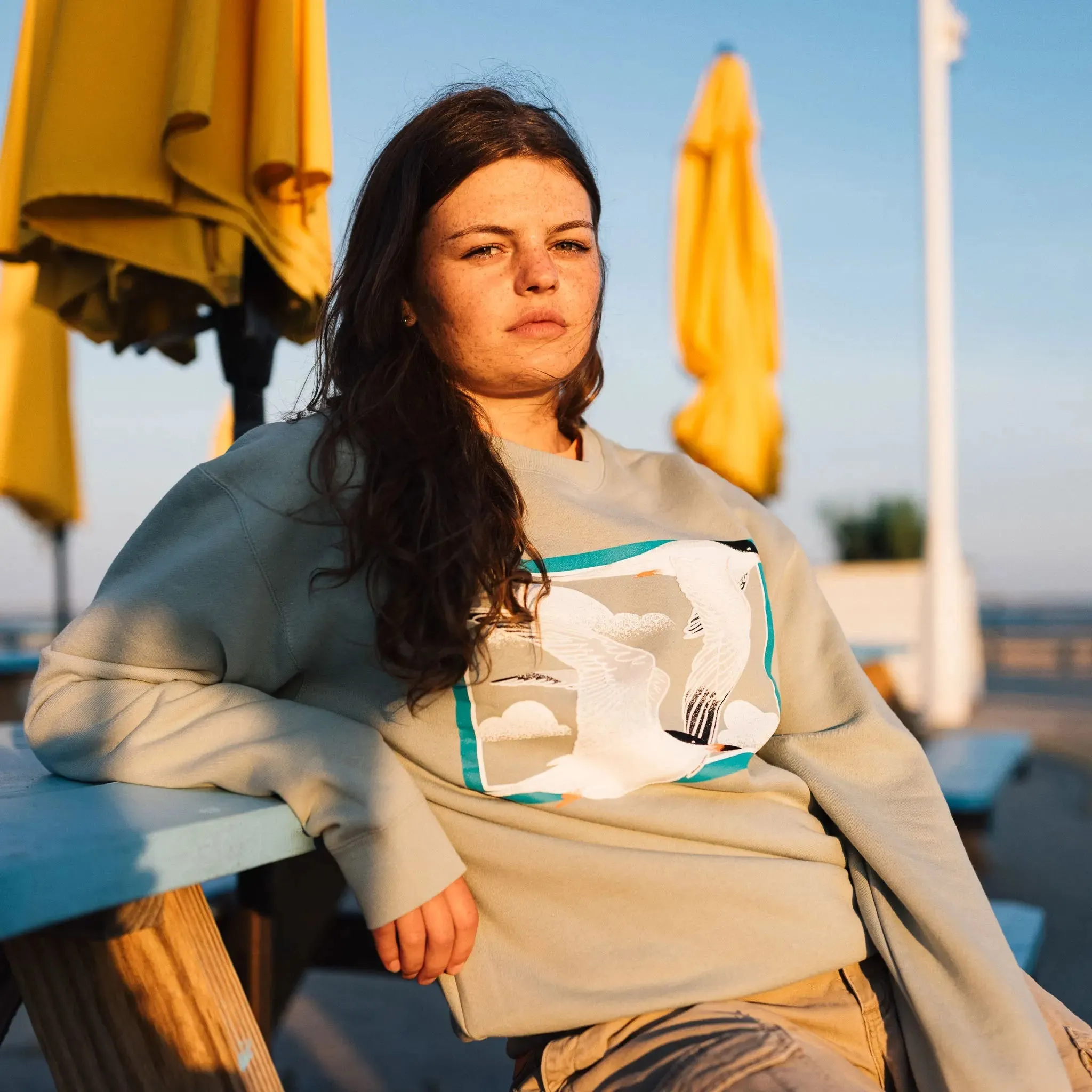 Tern Puff Print Heavyweight Sweatshirt sold by Bird Collective product image thumbnail 2