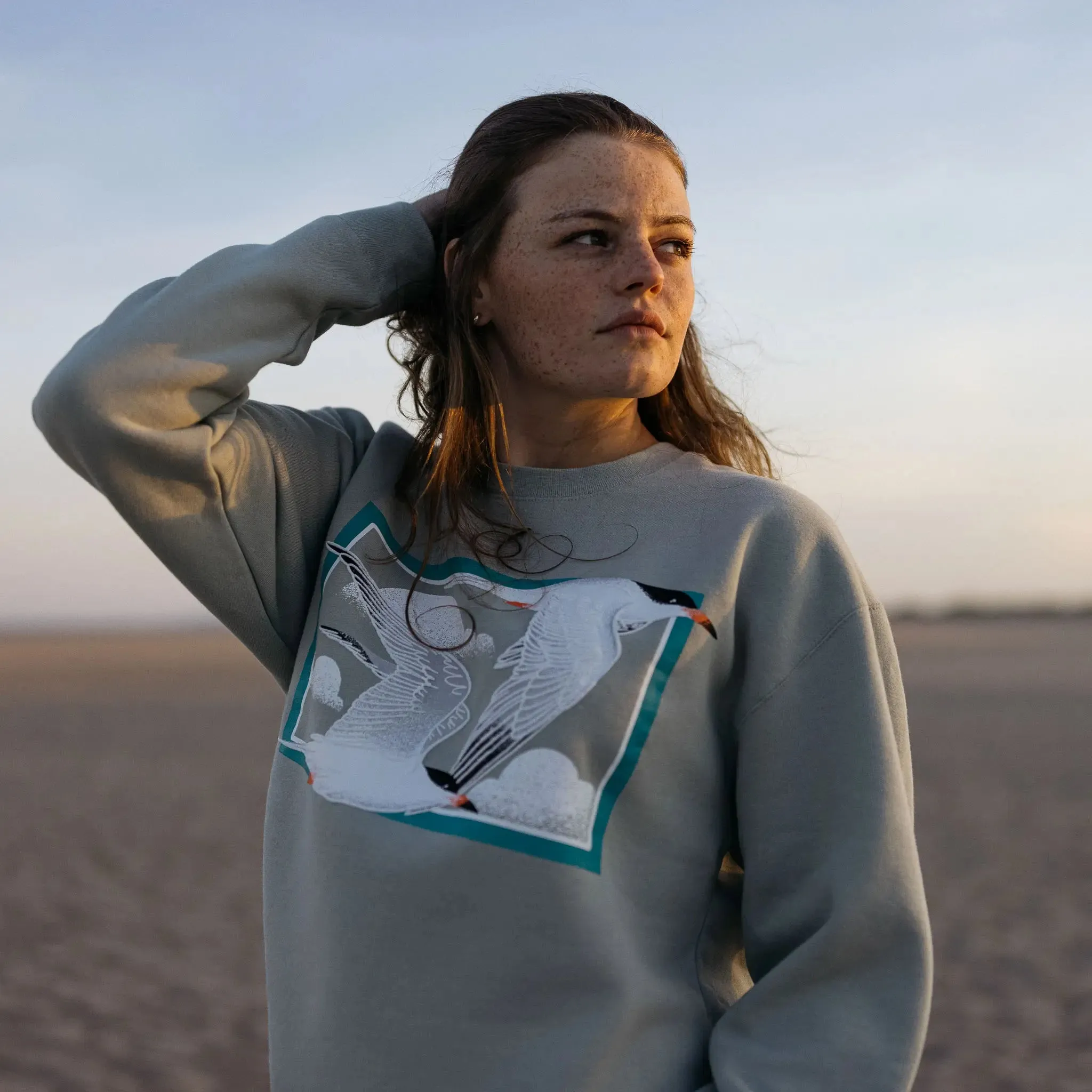 Tern Puff Print Heavyweight Sweatshirt sold by Bird Collective product image thumbnail 3