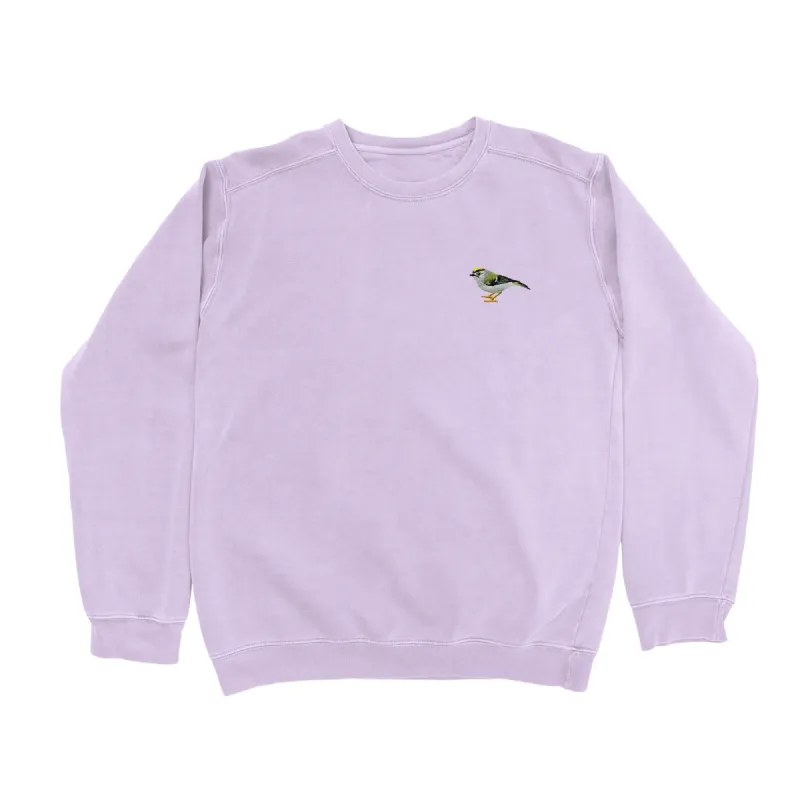 Golden-crowned Kinglet Embroidered Sweatshirt sold by Bird Collective