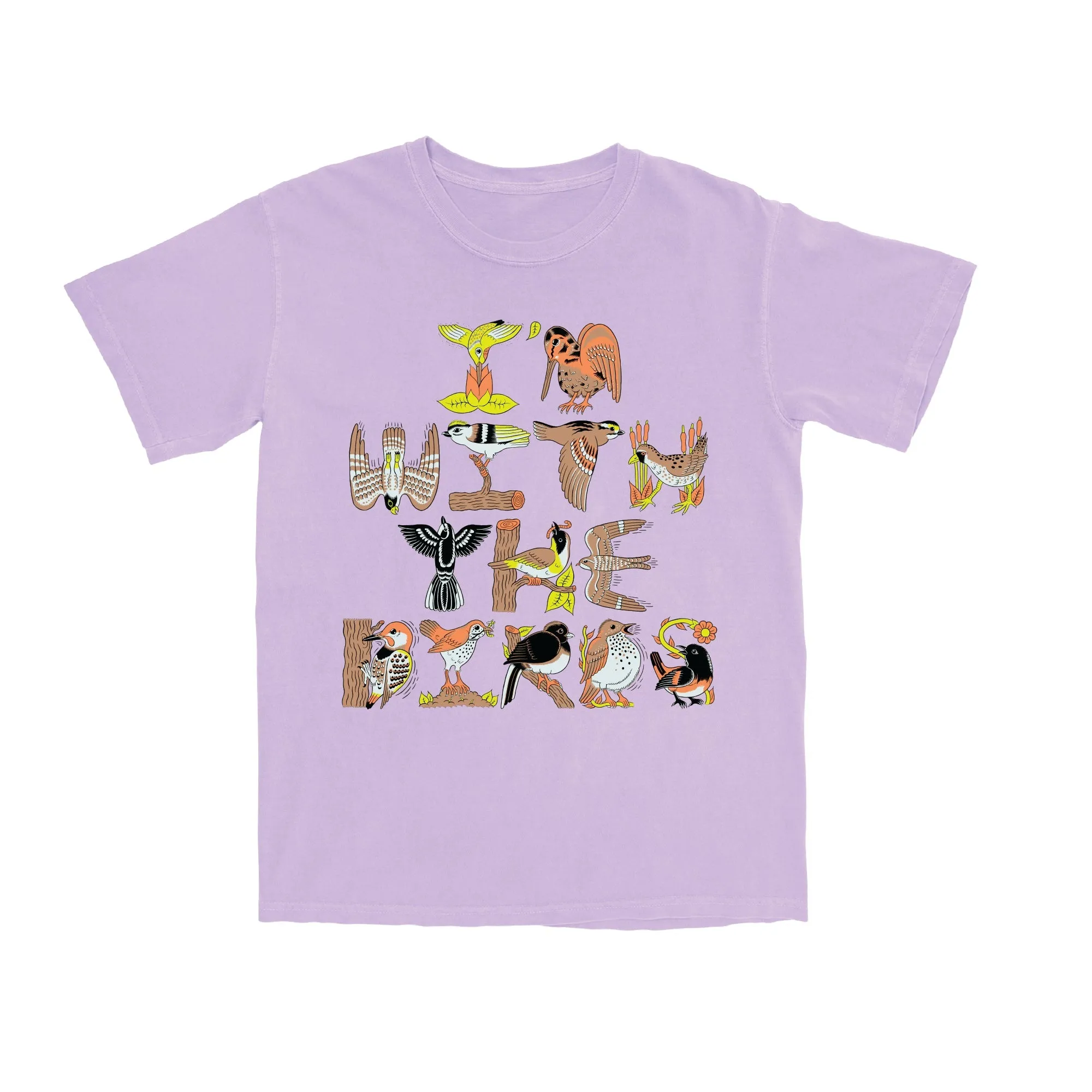 I'm With The Birds T-Shirt sold by Bird Collective product image thumbnail 4