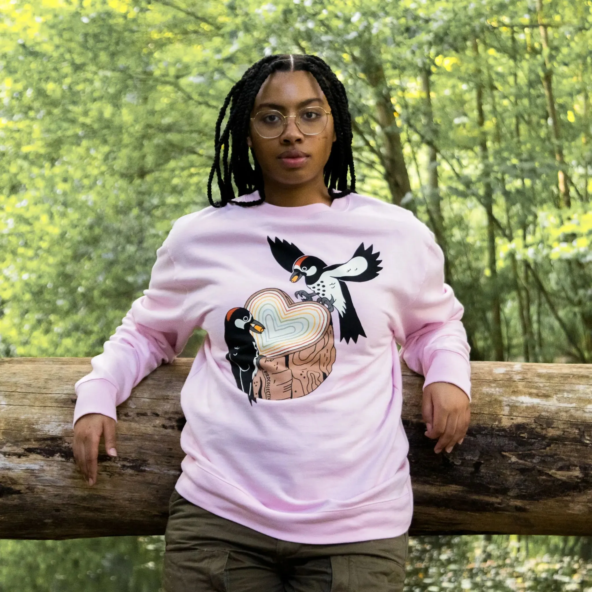 Acorn Woodpecker Pride Sweatshirt sold by Bird Collective product image thumbnail 4