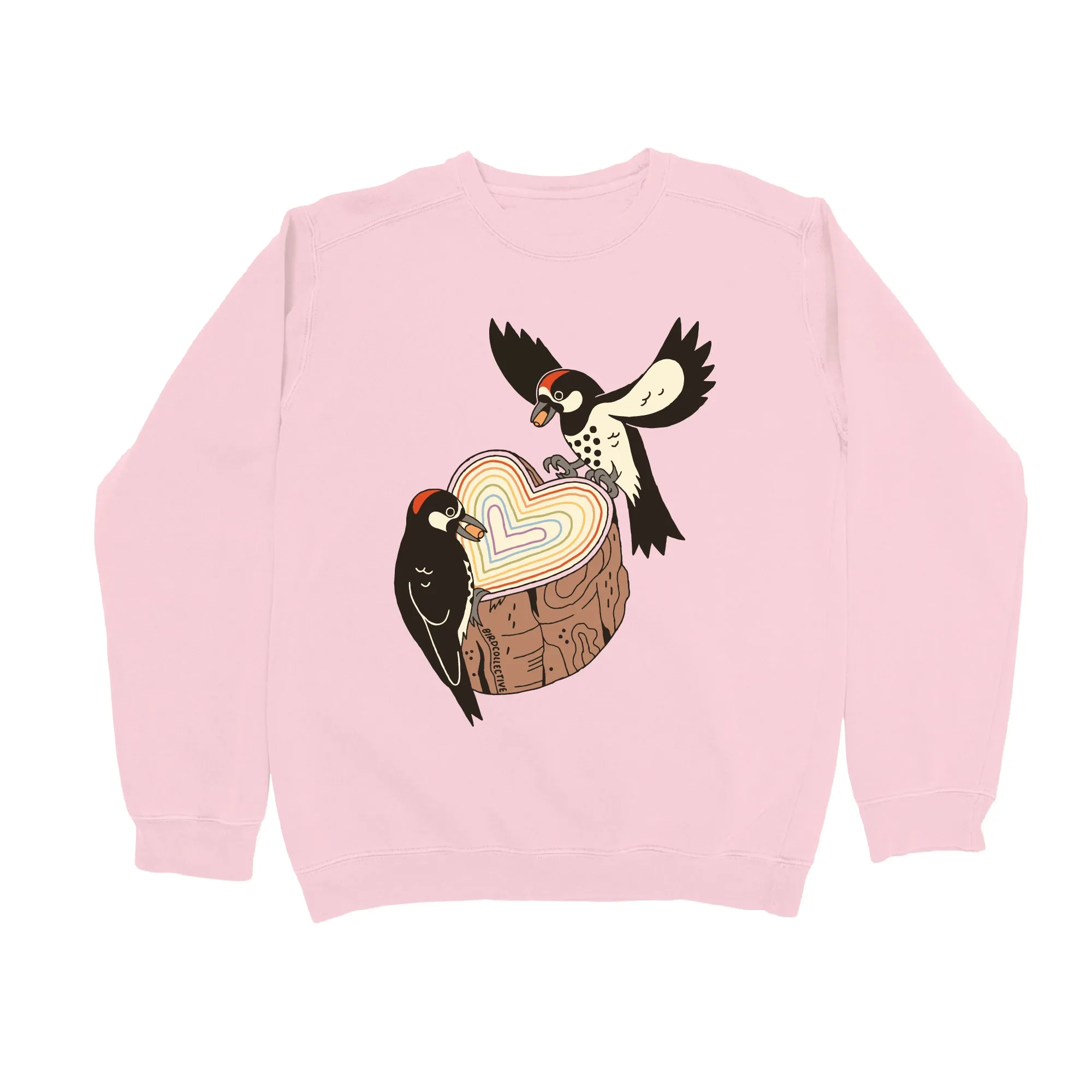 Acorn Woodpecker Pride Sweatshirt sold by Bird Collective