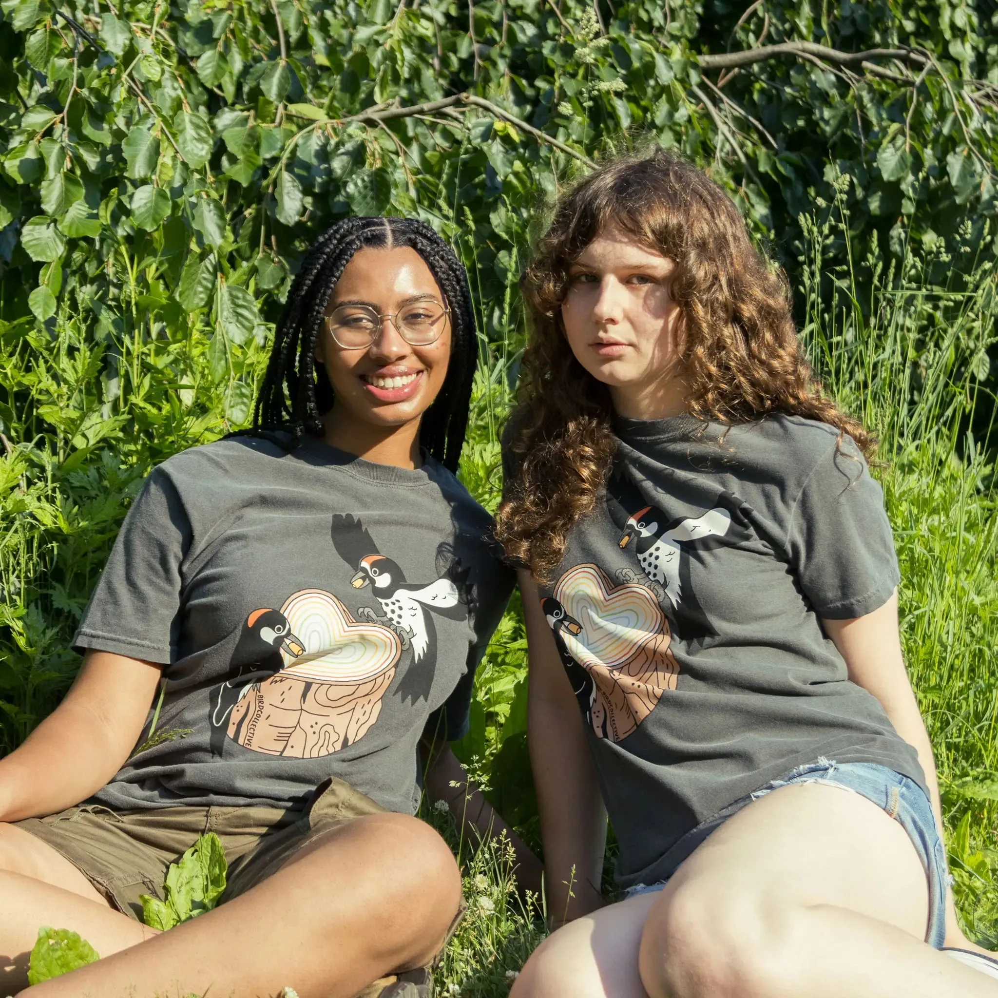 Acorn Woodpecker Pride T-Shirt sold by Bird Collective product image thumbnail 3
