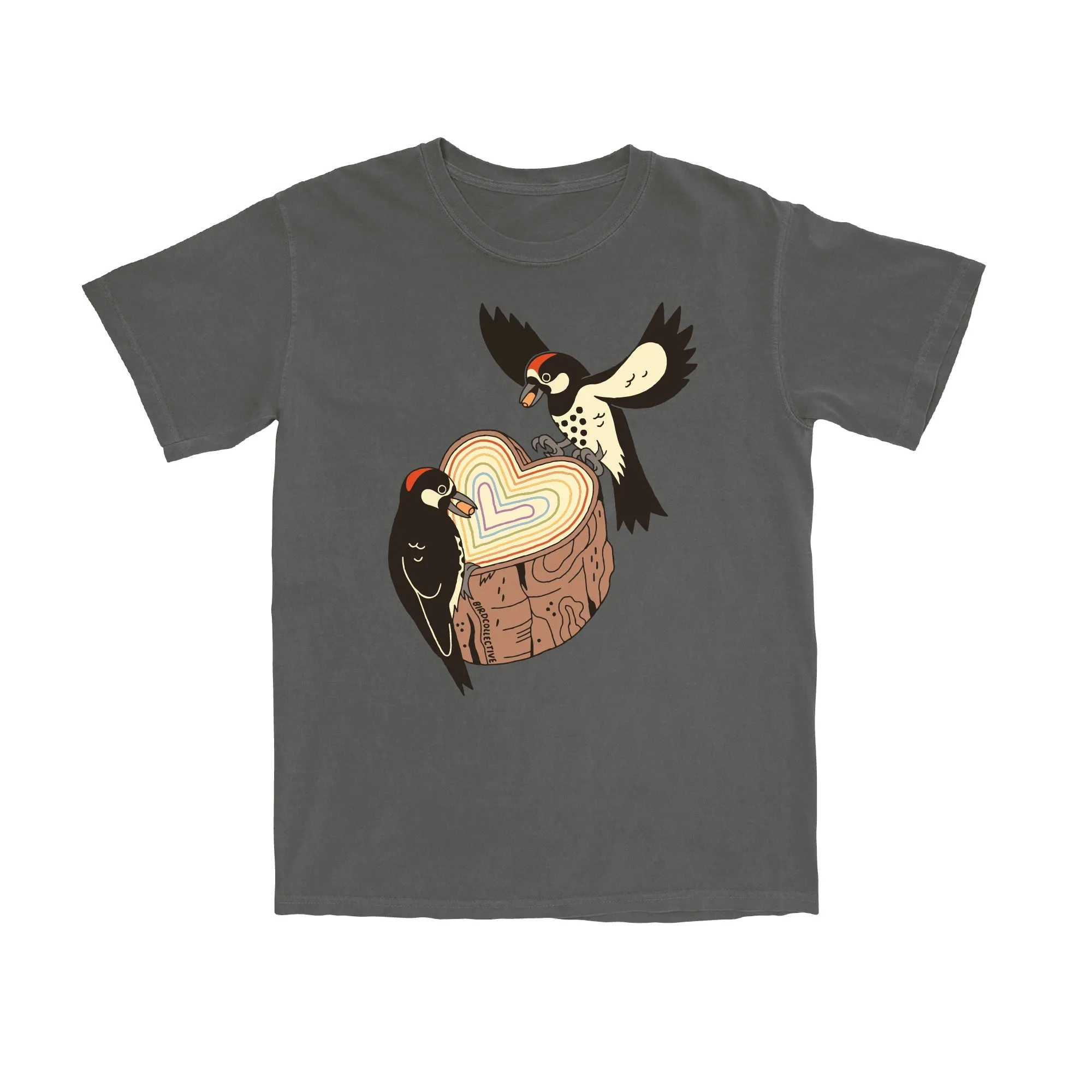 Acorn Woodpecker Pride T-Shirt sold by Bird Collective