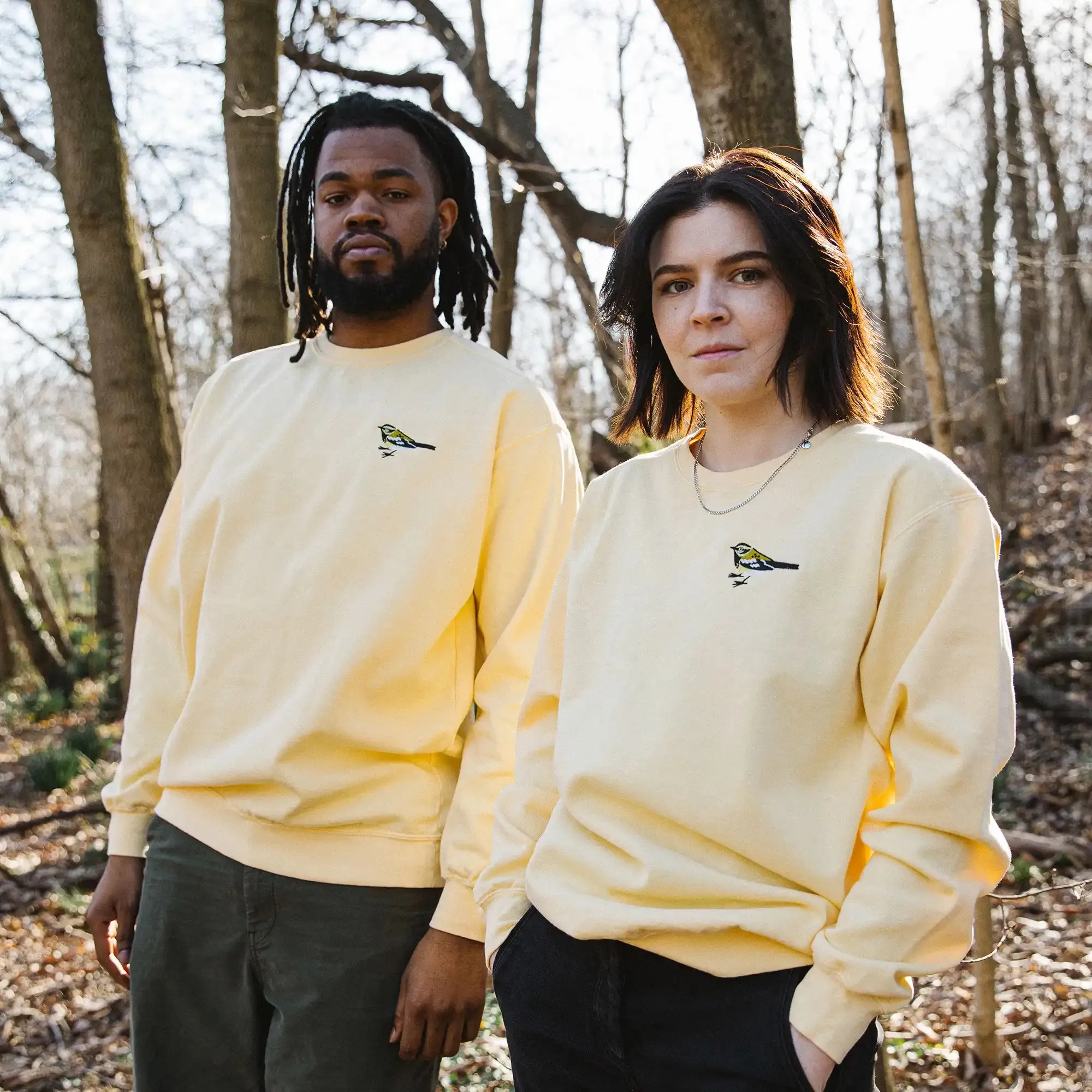 Townsend's Warbler Embroidered Sweatshirt sold by Bird Collective product image thumbnail 3