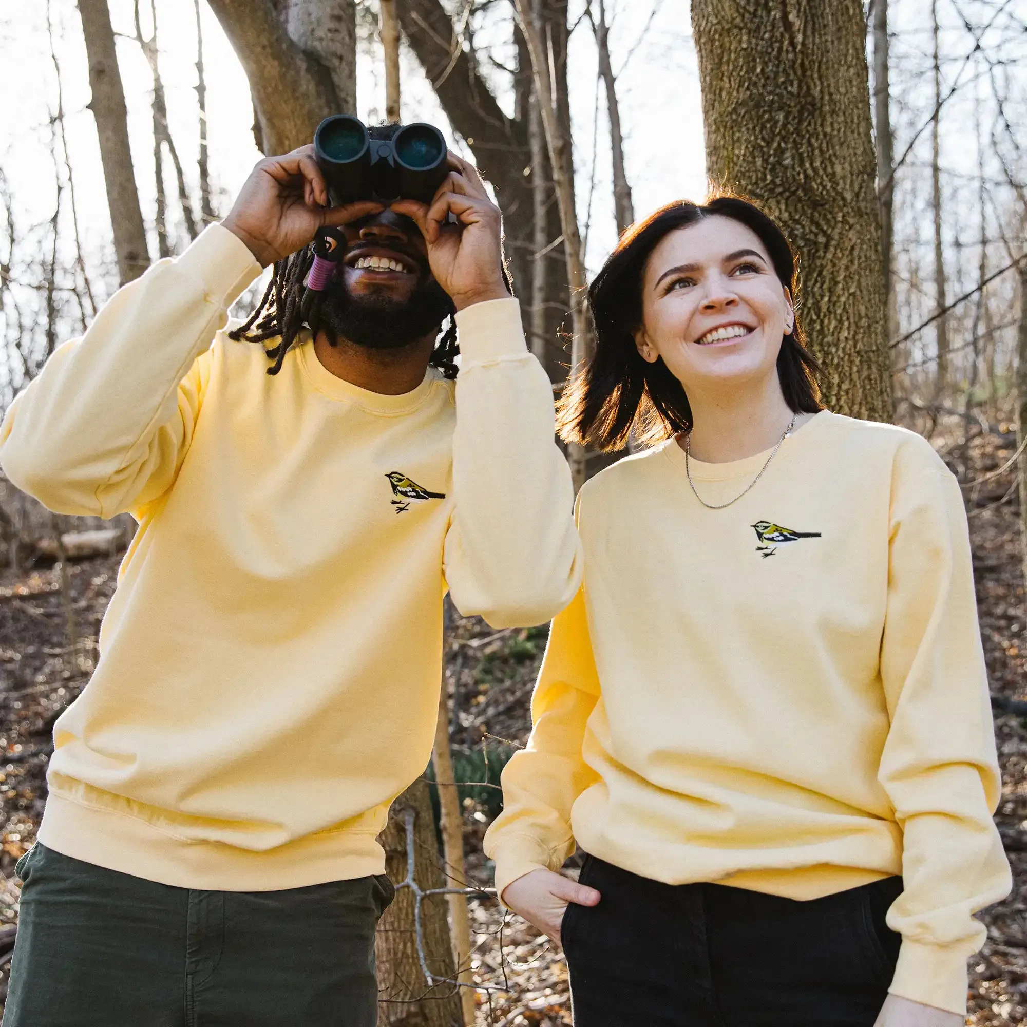 Townsend's Warbler Embroidered Sweatshirt sold by Bird Collective product image thumbnail 2